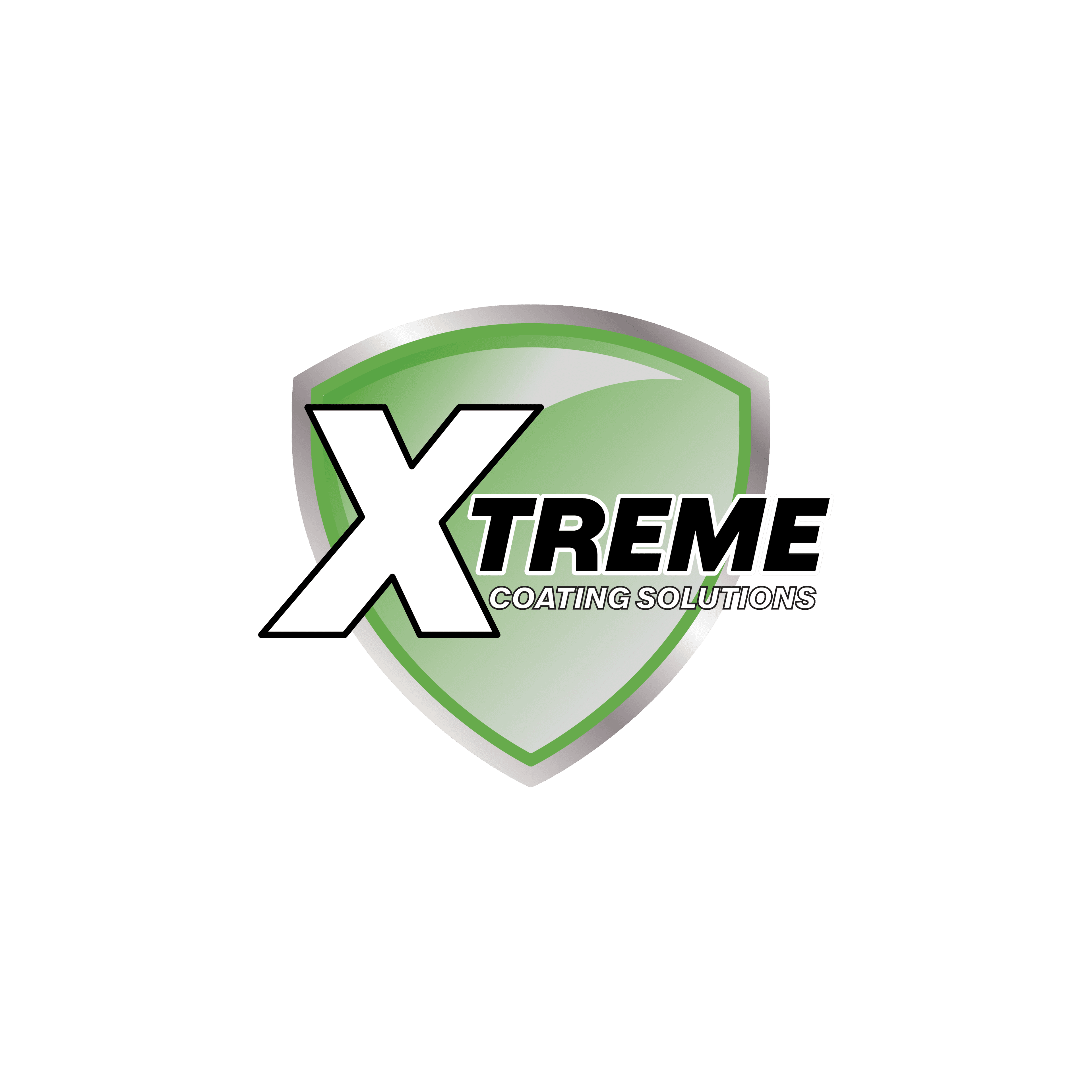 Xtreme — original handwritten wordmark on green shield