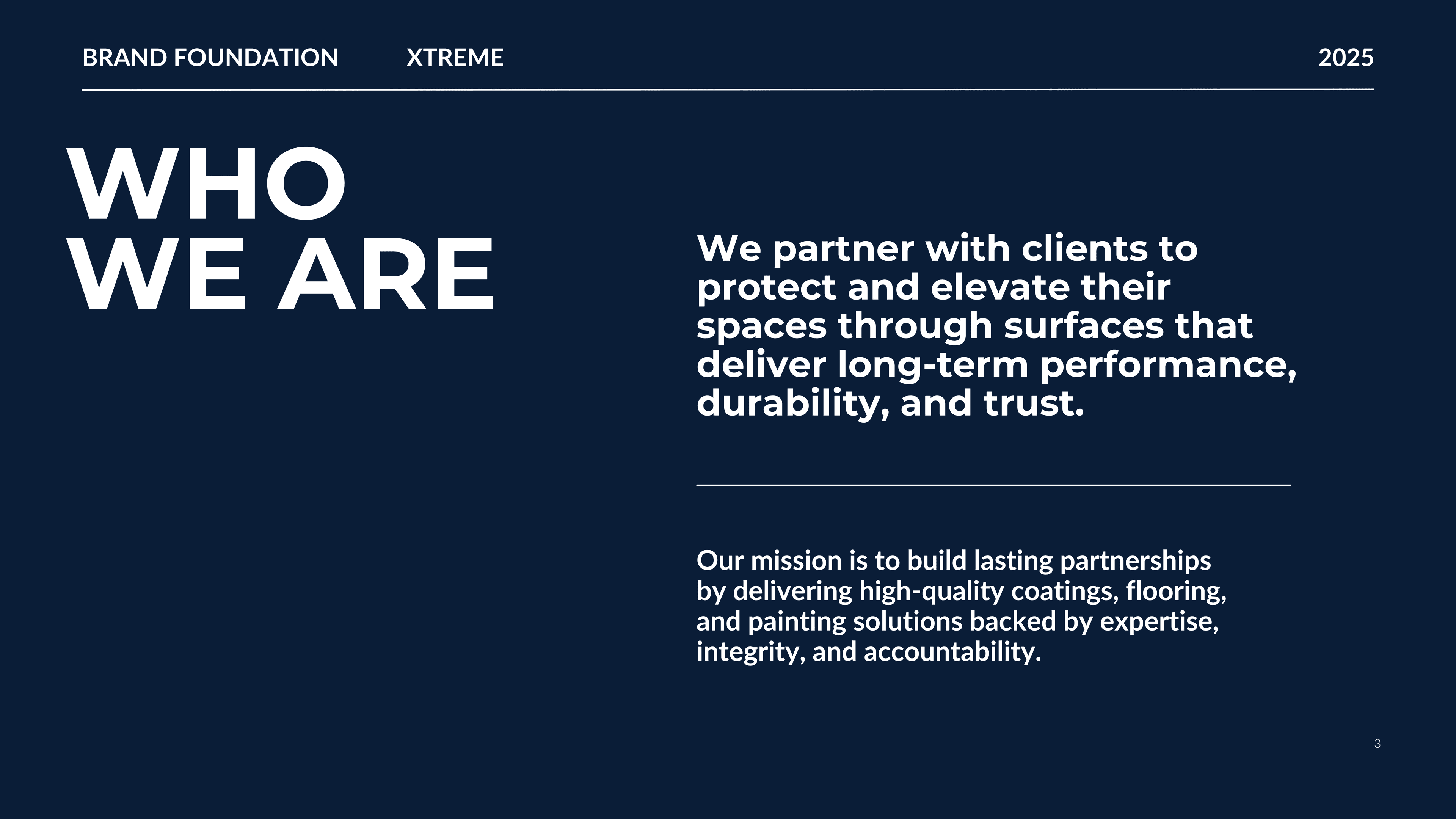 Who We Are — partnership positioning and mission