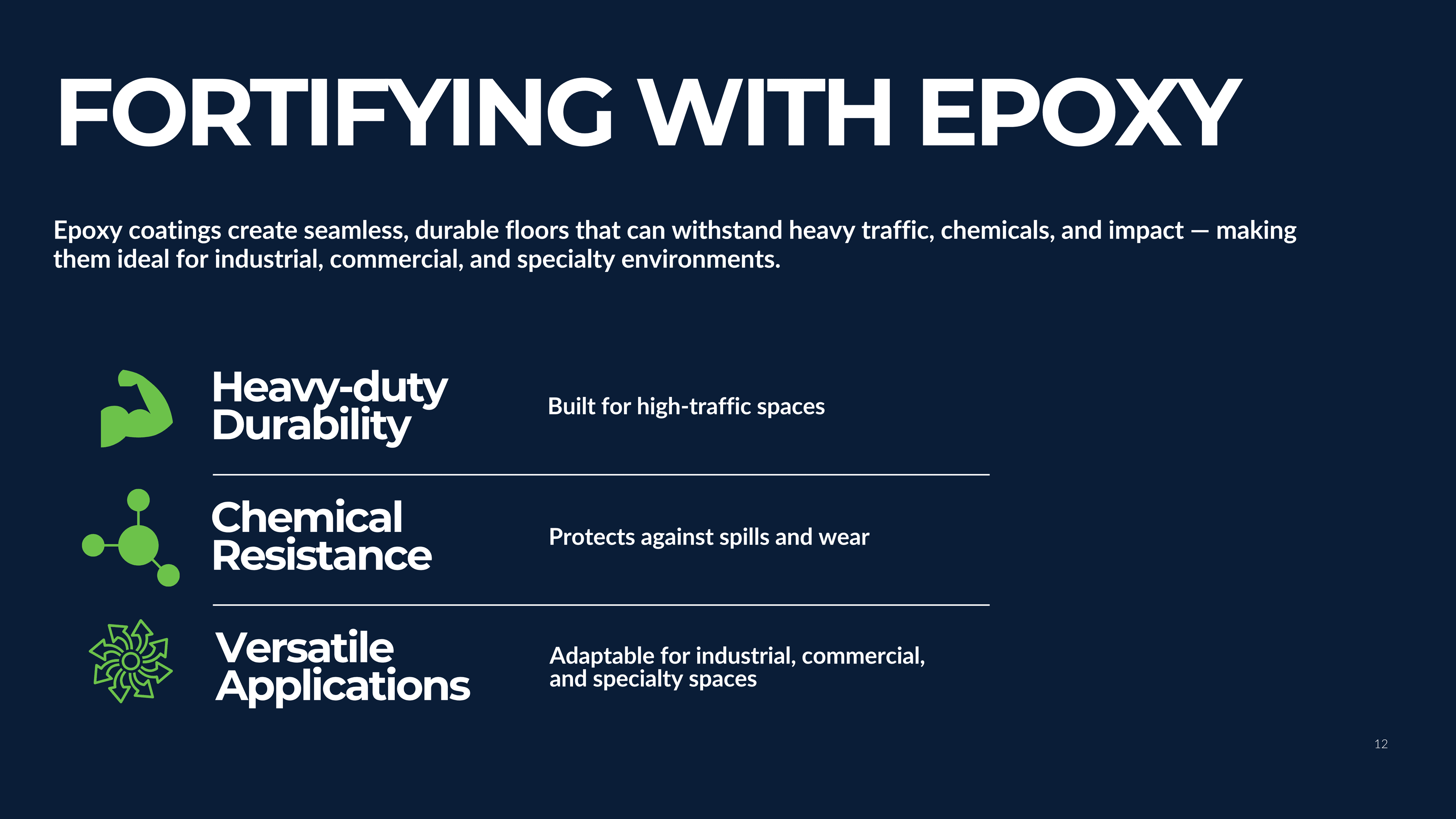 Fortifying with Epoxy — service section opener
